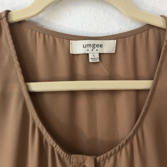 Umgee USA Hi lo dress casual lace side cutouts Lrg - Picture 4 of 9